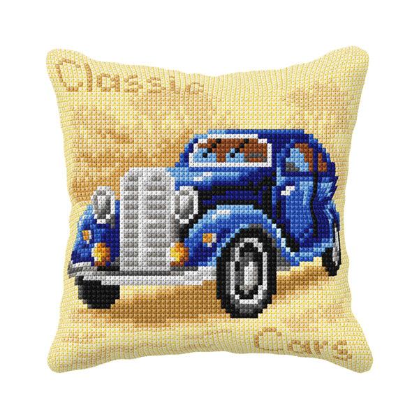 Classic car - blue-0