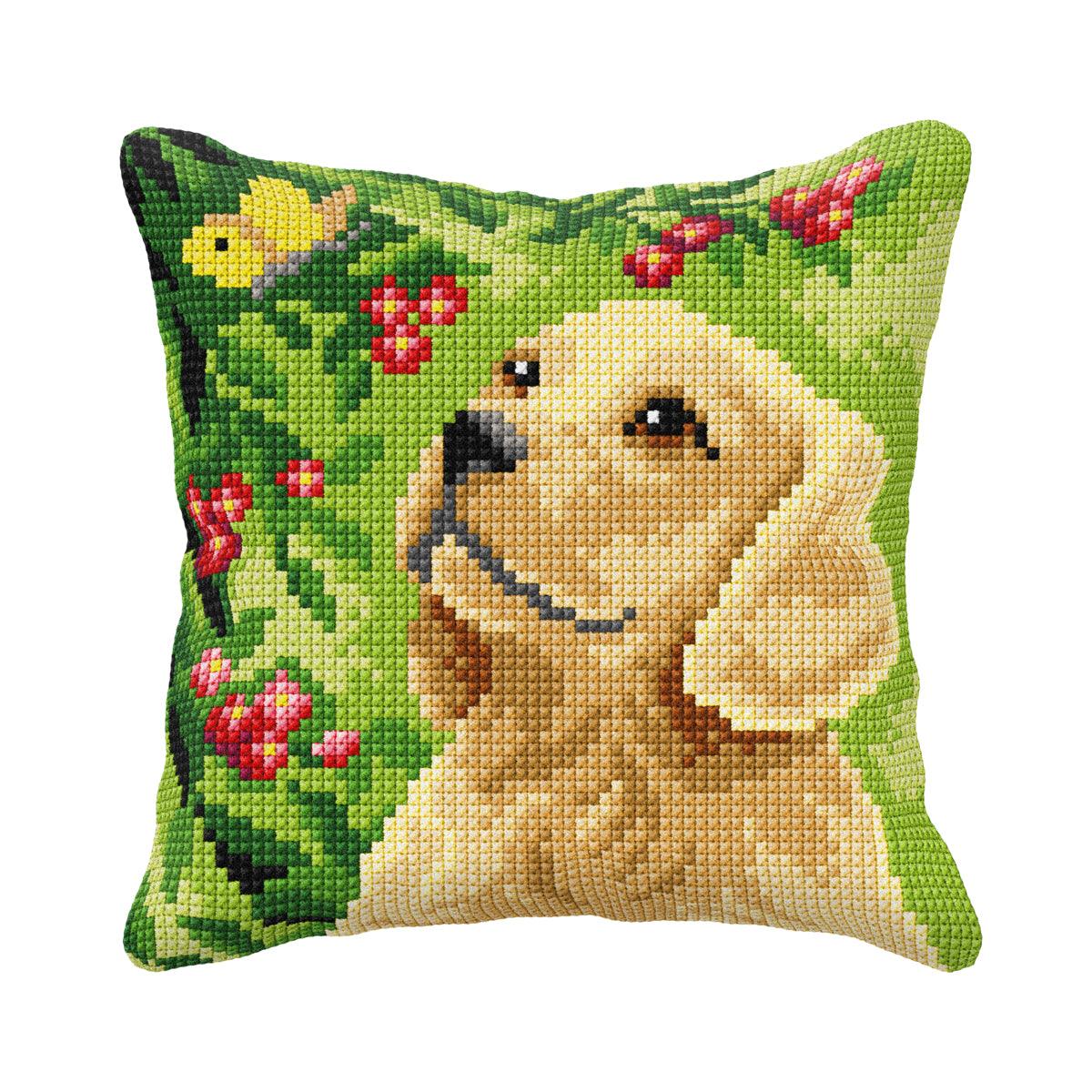 Cushion cross stitch kit  "Dog" 99059-0